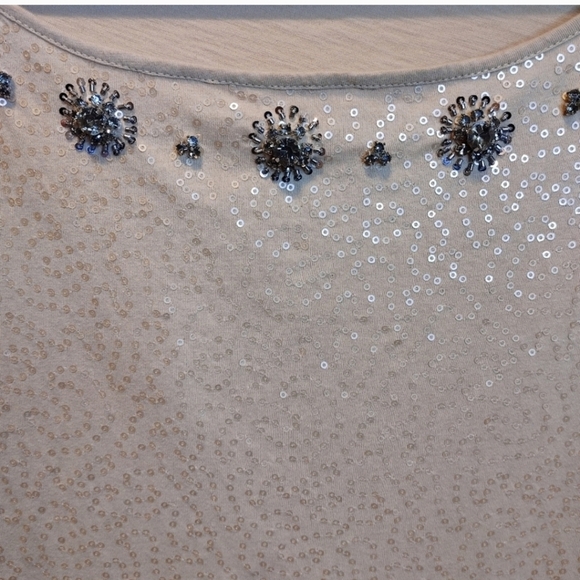 Ann Taylor Loft sequin embellished blouse - Picture 6 of 8